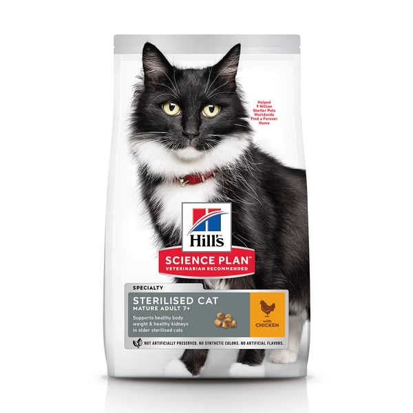 Hill's Sterilised Mature Adult 7+ Kattenvoer 1.5 Kg 1 Hill's Sterilised Mature Adult 7+ Kattenvoer 1.5 Kg