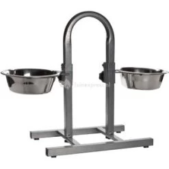 Beeztees Voederstandaard U-Shape Inclusief Bakken Voor De Hond 25 Cm