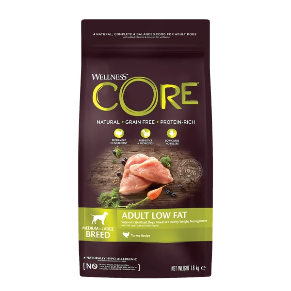 Wellness Core Grain Free Dog Healty Weight Kalkoen - Hondenvoer - 1.8 Kg 1 Wellness Core Grain Free Dog Healty Weight Kalkoen - Hondenvoer - 1.8 Kg