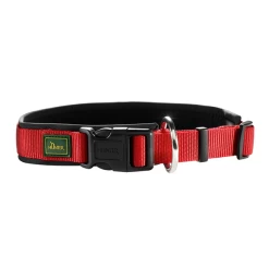 Hunter Klikhalsband Vario Plus Rood&Zwart - Hondenhalsband - 45-50x2.0 Cm