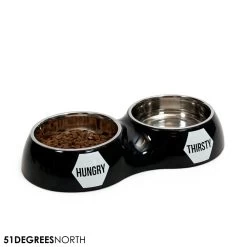 51Degrees Dinner Bowl Dubbel Zwart