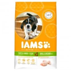 Iams Puppy & Junior Small/Medium Hondenvoer 3 Kg -Professionele winkel voor hondenbenodigdheden iams puppy junior small medium hondenvoer
