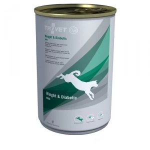 TROVET Weight & Diabetic WRD Hond - 6 X 400 Gr Blikken