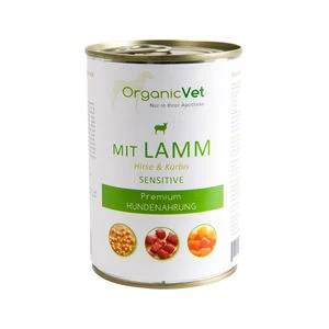 OrganicVet Dog Sensitive - Lam - 6 X 400 Gram 1 OrganicVet Dog Sensitive - Lam - 6 X 400 Gram