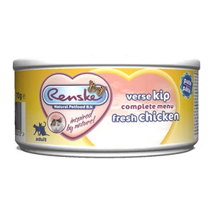 Renske Kat Vers Paté - Adult - Verse Kip - 24 X 70 Gram 2 Renske Kat Vers Paté - Adult - Verse Kip - 24 X 70 Gram - Afbeelding 2