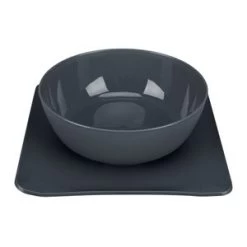 Yummynator Antislip Voer- /drinkbak Grijs 1400ml Per Stuk -Professionele winkel voor hondenbenodigdheden yummynator voerbak zwart 60405 0300 none